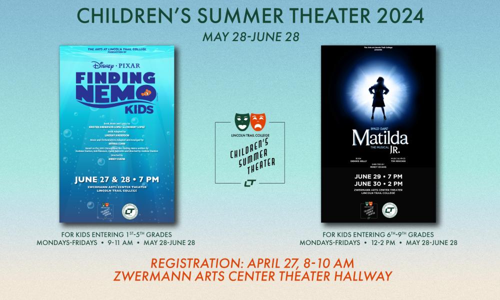An advertisment for LTC's Children's Summer Theater