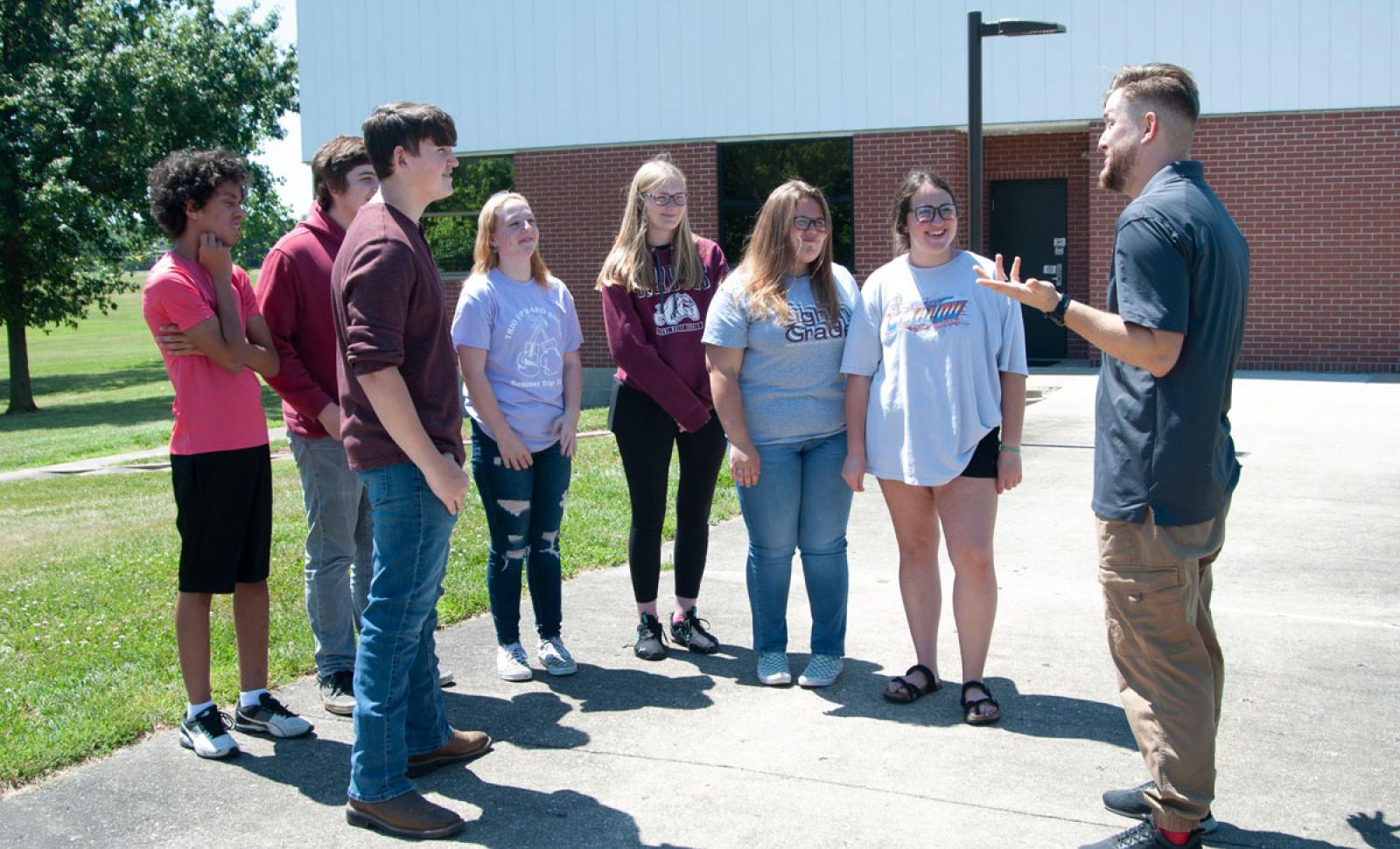 Photo of Students Touring Campus
