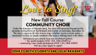 New Community Choir Course information at WVC on image
