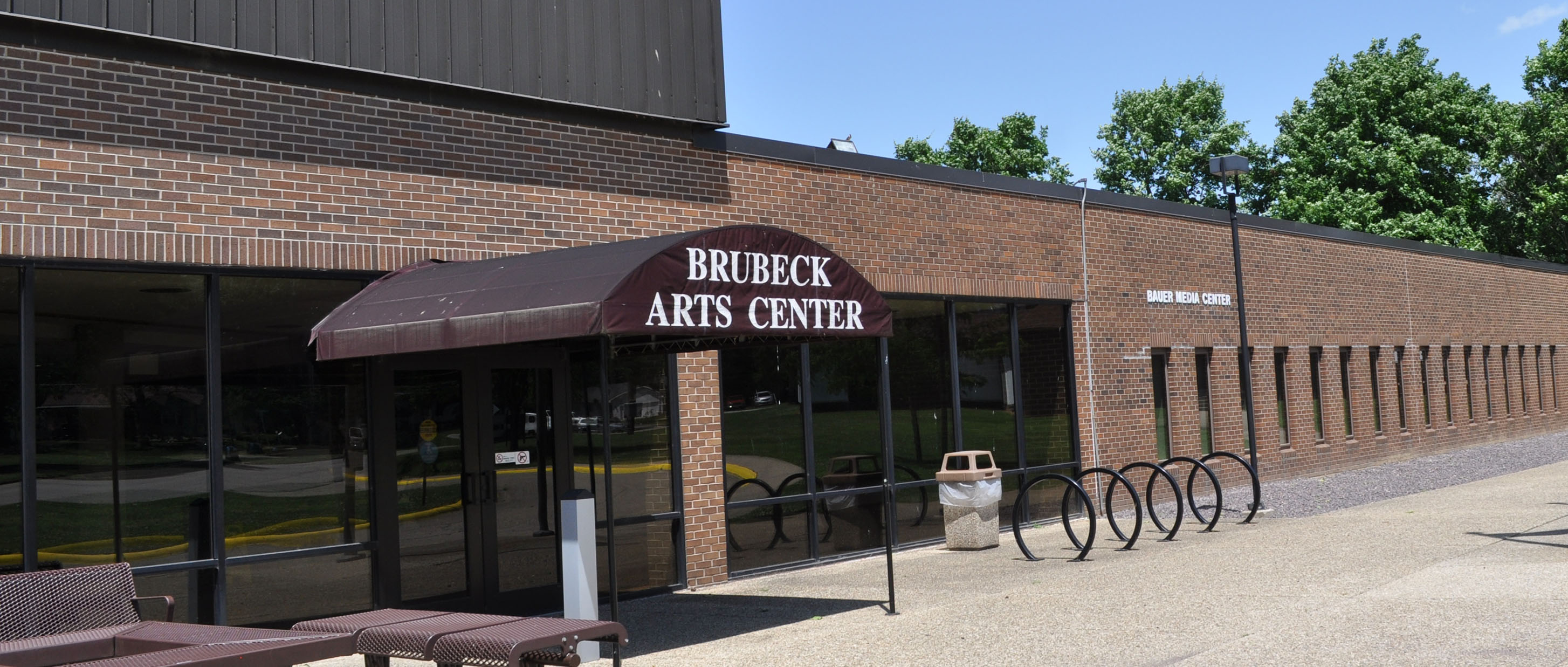 An exterior view of the Brubeck Arts Center