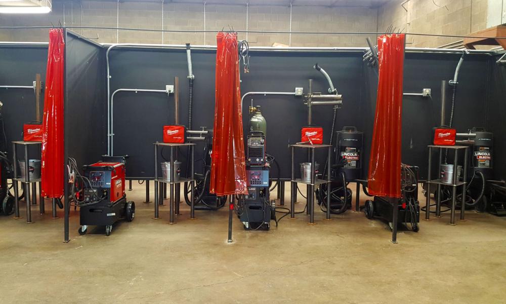 Photo of New Welding Booths and Equipment