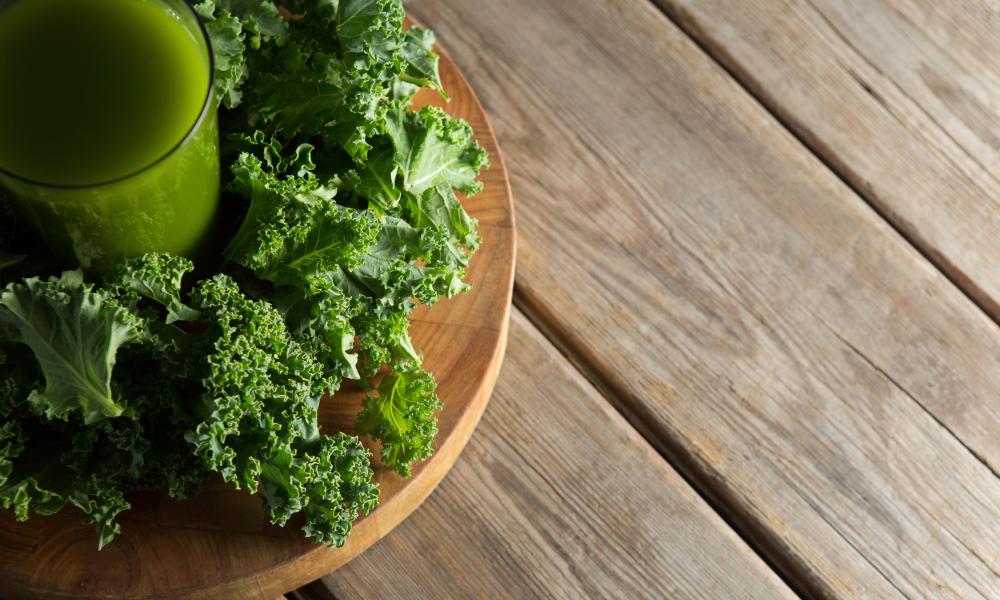 Kale with green drink