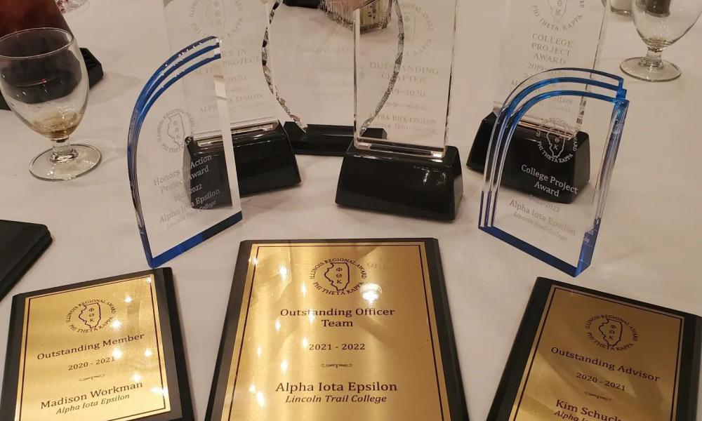 Awards won by Lincoln Trail College Phi Theta Kappa in 2022