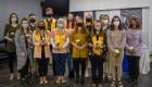 Group of students inducted into Phi Theta Kappa