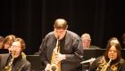 A saxophone player plays a solo during a LTC Jazz Concert